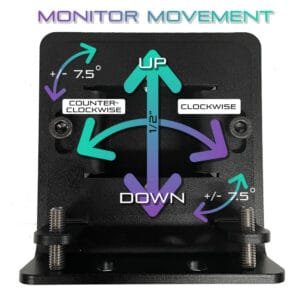 Free-Standing Triple Monitor Stand (Up to 43″)-17