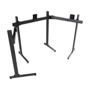 Free-Standing Triple TV & Monitor Stand (Up to 50″ TV or 45″ Ultrawide)